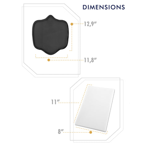 Be Shapy | M&D 0105 Liposuction Foam Pads | Tummy Tuck Ab Compression Board after Surgery-4-Shapes Secrets Fajas