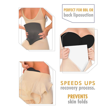 Be Shapy | M&D 016 Lipo Foam Postsurgery & Liposuction Back Board | Colombian Body Shaper Accessories-2-Shapes Secrets Fajas