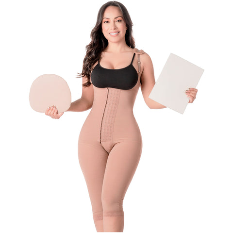 Be Shapy | MariaE 9152 Colombian Full Body Shaper After Surgery + Lipo Ab Board and Liposuction Foam-5-Shapes Secrets Fajas