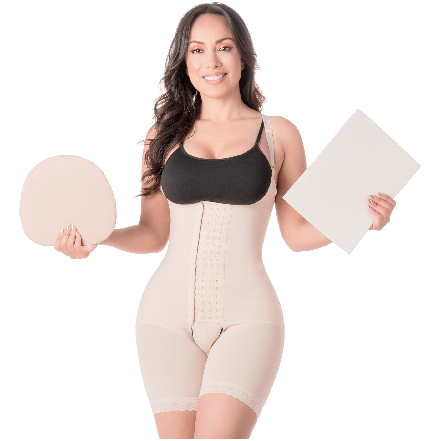 Shapewear For Women Tummy Control Full Body Shaper Butt Lifter Fajas  Colombianas Plus Size Thigh Slimmer Bodysuit (Color : Skin, Size :  4X-Large) (Bla