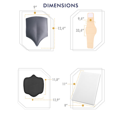 Be Shapy | M&D 0105 Lipo Foams BBL | Ab Board and Backboard | Postsurgical Colombian Body Shaper Accessories