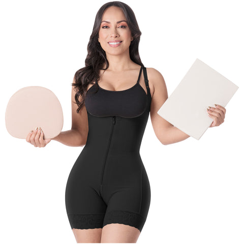 Be Shapy | Salome 0216 Women Butt Lifter Colombian Fajas + Tummy Board | Postpartum and Daily Use Shapewear-4-Shapes Secrets Fajas
