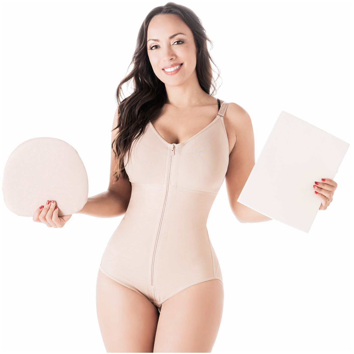 Salome 0413 Fajas Colombianas Reductoras Tummy Control Body Shaper for  Women Beige 2XL 