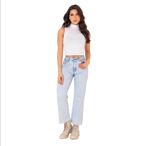 LOWLA 212726 | High Rise Wide Leg Bootcut Colombian Jeans with Removable Pads-5-Shapes Secrets Fajas