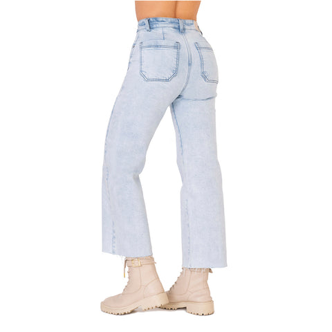 LOWLA 212726 | High Rise Wide Leg Bootcut Colombian Jeans with Removable Pads-4-Shapes Secrets Fajas