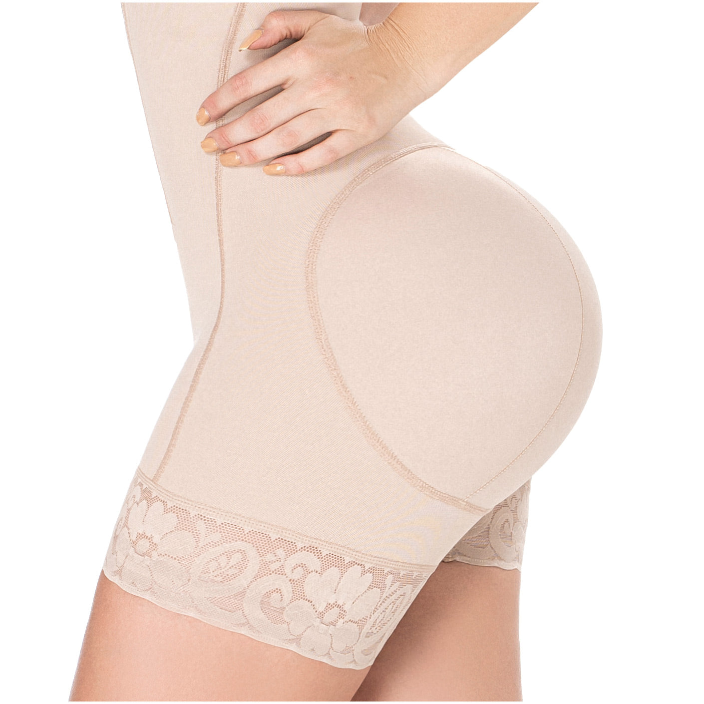 Tummy Tuck Post-Surgery and Daily Use Shapewear with Flat Zipper, Open Bust, & Medium Compression Diane & Geordi 2396-4-Shapes Secrets Fajas