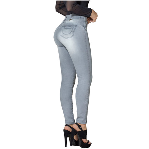 DRAXY 1316 Colombian Skinny Washed-out Butt Lifter Jeans - SS
