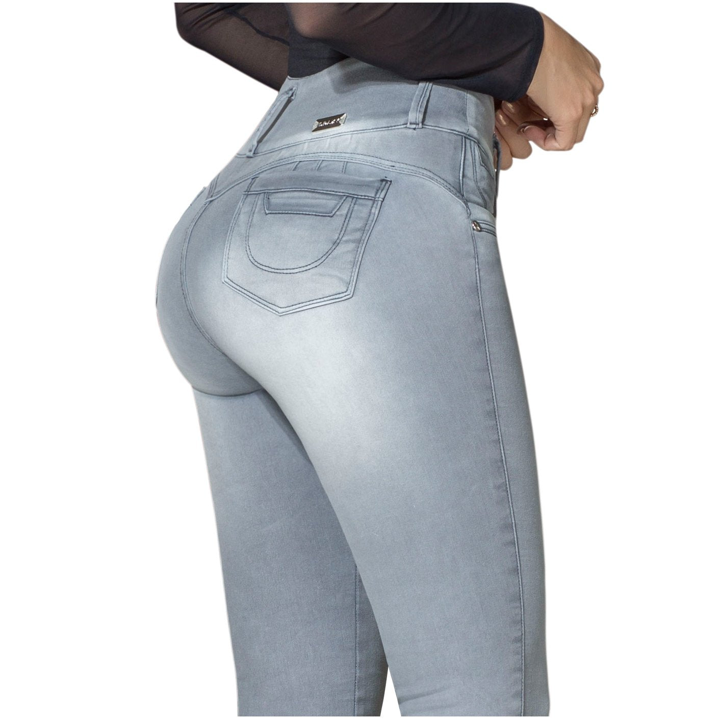 DRAXY 1317 Colombian Skinny Wide Waistband Denim Butt lifter Jeans — Web  Design Store