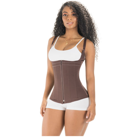 Post-Surgery Slimming massages, Posture corrector, Removable straps & Open bust Sonryse 024ZF-7-Shapes Secrets Fajas