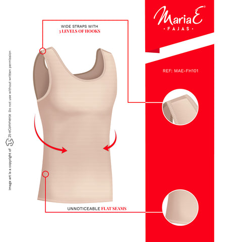 Fajas MariaE FH101 | Faja Camisilla Control Abdominal para Hombre