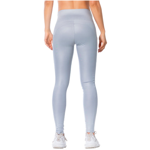 FLEXMEE Sportwear/Leggings 946137 2020-1 Spring Summer Collection Color Shiny Silver-8-Shapes Secrets Fajas