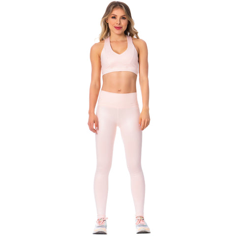 FLEXMEE Sportwear/Leggings 946164 2020-1 Spring Summer Collection Color Shiny Pink-1-Shapes Secrets Fajas