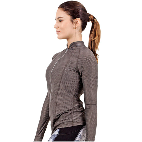 FLEXMEE 980004 Marble Mesh Jacket With Thumb Hole | Nylon - Shapes Secrets