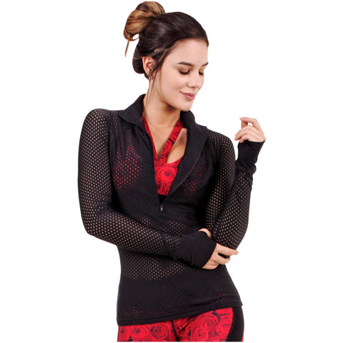 FLEXMEE 980005 Luxury Net Jacket With Thumb Hole | Nylon - Shapes Secrets