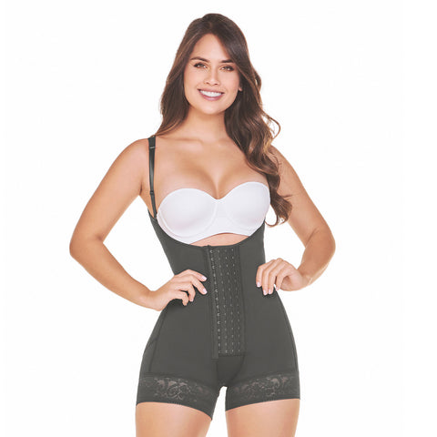 Fajas MariaE FQ110 | Fajas Colombianas Open Bust Bodysuit | Panty Style Girdle for Daily Use-7-Shapes Secrets Fajas