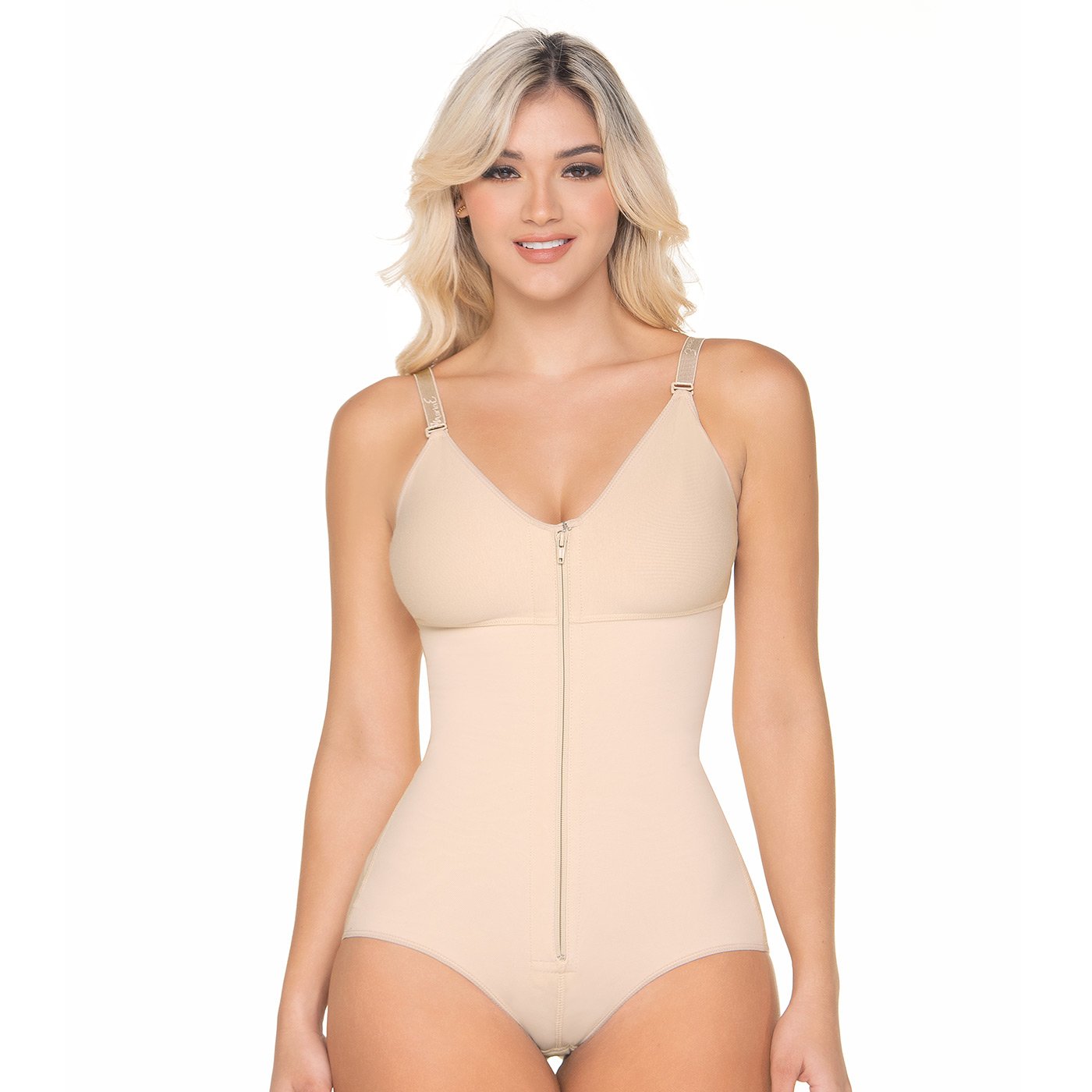 Postpartum BBL Bodysuit With Cross Compression Body Shaper And