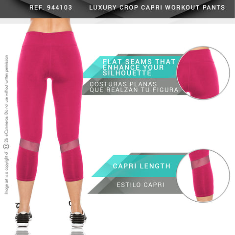 Flexmee 944103 Luxury Capri Leggings Deportivos para Mujer