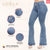 LOWLA 212357 | Regular Rise Butt Lift Flare Colombian Jeans with Removable Pads-8-Shapes Secrets Fajas