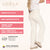 High Waisted White Straight Leg jeans for Women Lowla 242363-14-Shapes Secrets Fajas