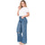 Women Distressed Denim High Rise Full Length Wide Leg Jeans Lowla 212395-6-Shapes Secrets Fajas