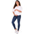 Lowla M219898 | Women Maternity Skinny Jeans with Belly Panel-8-Shapes Secrets Fajas