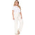 High Waisted White Straight Leg jeans for Women Lowla 242363-11-Shapes Secrets Fajas