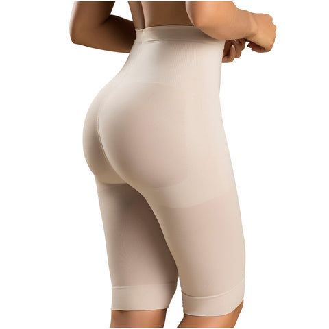 Fajas Laty Rose 21995 | Butt Lifting High Waist Shaping Shorts | Knee-Length Shapewear Push Up Pants-4-Shapes Secrets Fajas