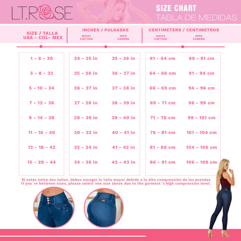 LT. Rose 1504 |  Ripped Skinny Butt Lifting Jeans for Women