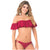 PHAX BF16520015 Off-The-Shoulder Strapless Ruffle Bikini Top