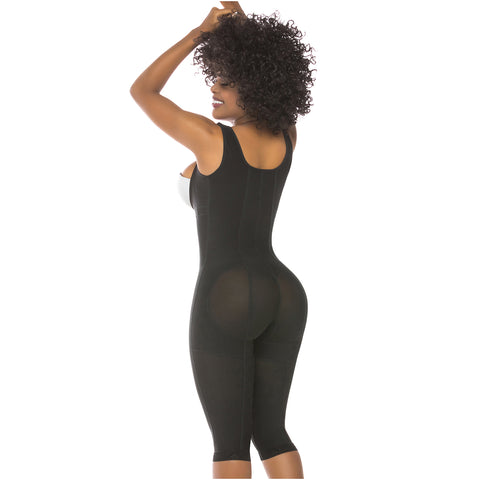 Tummy Tuck and Thigh Liposuction Post-Surgery Faja with Closure System, Bathroom-Friendly Crotch & High Compression Salome 0520-8-Shapes Secrets Fajas