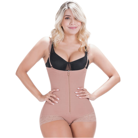 SONRYSE 021ZL | Post Surgery Compression Garments after Tummy Tuck and Lipo | Open Bust Panty Shapewear | Powernet-5-Shapes Secrets Fajas
