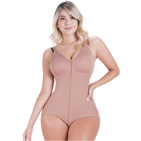 Postpartum C-Section Recovery with Removable Straps, High-Back, & Front Zipper Closure Fajas Sonryse 022ZL-5-Shapes Secrets Fajas