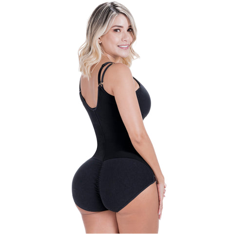 Postpartum C-Section Recovery with Removable Straps, High-Back, & Front Zipper Closure Fajas Sonryse 022ZL-9-Shapes Secrets Fajas