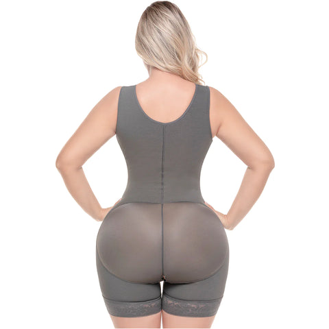Postpartum C-Section and Post-Surgery BBL Support with Built-in Bra, High Back & Medium Compression Fajas Sonryse 053ZL-14-Shapes Secrets Fajas