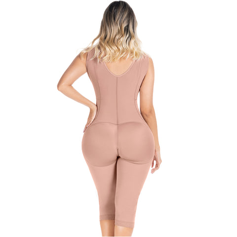 Fajas Sonryse 054BF | Tummy Control Compression Girdle Colombian Full Body Shaper with Built-in Bra | Post Surgery Postpartum-14-Shapes Secrets Fajas