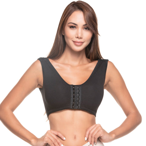 Post Surgical Compression Bra with Front hook-and-eye closure & top-quality fabrics Sonryse 065BF-9-Shapes Secrets Fajas