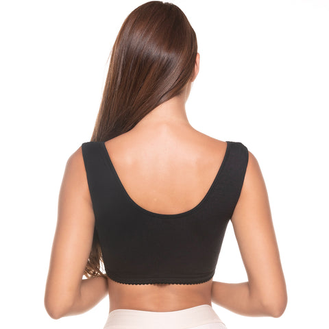 Post Surgical Compression Bra with Front hook-and-eye closure & top-quality fabrics Sonryse 065BF-11-Shapes Secrets Fajas