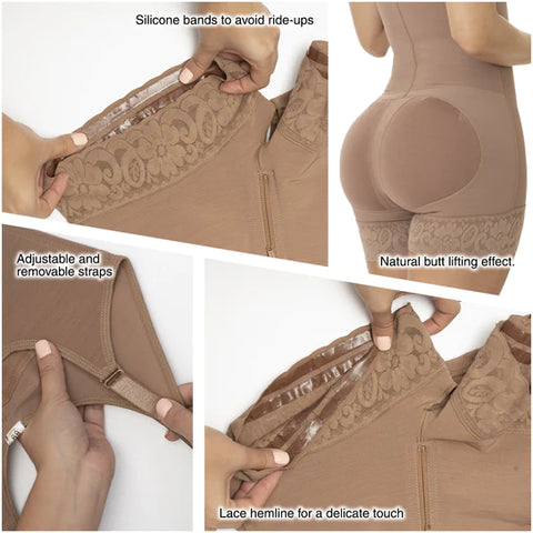 Postsurgical Compression Garment & Daily Use Open bust Butt lifting effect Fajas Sonryse 096ZF-18-Shapes Secrets Fajas