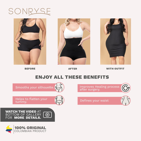 Daily Use Under Wear tummy control & Low back coverage Sonryse 146NC-9-Shapes Secrets Fajas