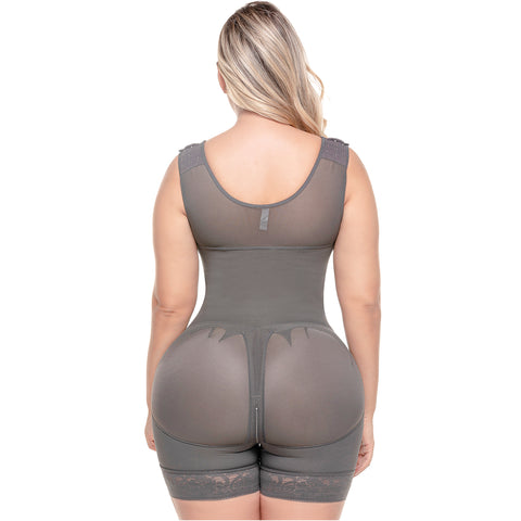 Liposuction Post-Surgery Faja with Zippered crotch, Open bust, Medium compression Sonryse 211BF-20-Shapes Secrets Fajas