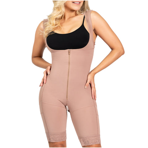 Fajas Sonryse 212ZF | Colombian Shapewear Bodysuit | Postpartum, Post Surgery and Daily Use-6-Shapes Secrets Fajas