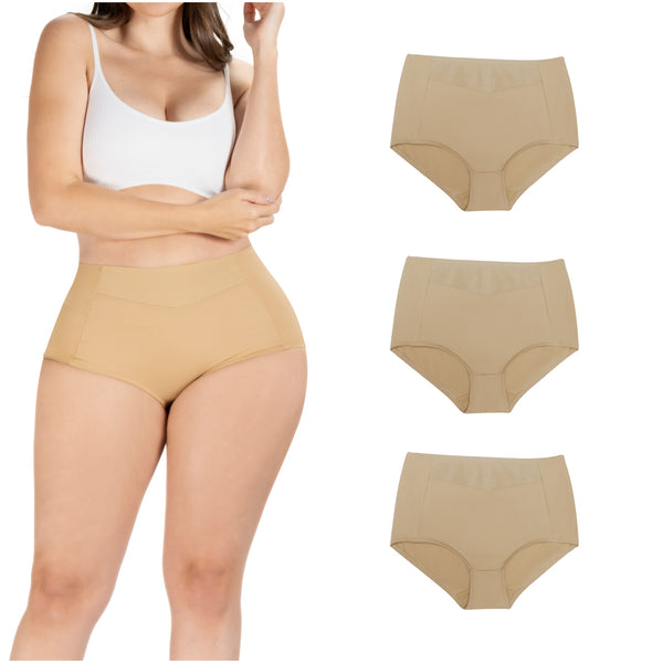 Daily Use Under Wear 3-Pack Seamless Slim Panties Shapewear High Waist  Sonryse SP645NC