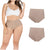 Daily Use Under Wear 2-Pack Tummy Control Mid Rise Shapewear Seamless Shaping Panties Sonryse SP620NC-1-Shapes Secrets Fajas