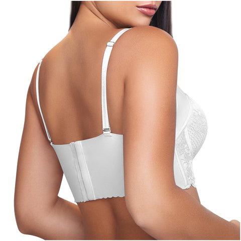 Daily Use Bra Removable strap, Breathable whole cup & Side bones back Sonryse C481-4-Shapes Secrets Fajas