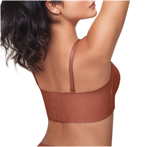 Daily Use Bra Removable strap, Breathable whole cup & Side bones back Sonryse C481-9-Shapes Secrets Fajas