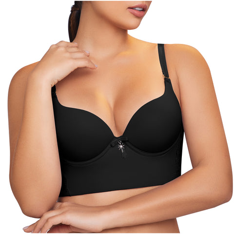 Daily Use Bra Breathable full cups, Flexible side bones &The straps are removable Sonryse C486-6-Shapes Secrets Fajas