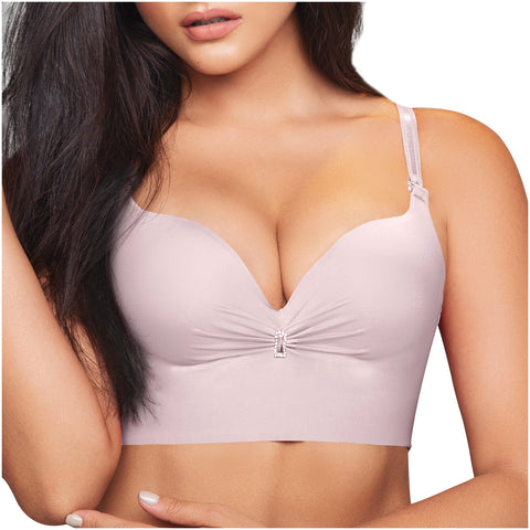 Daily Use Bra Breathable whole cup & Wide seamless back Sonryse C593-1-Shapes Secrets Fajas