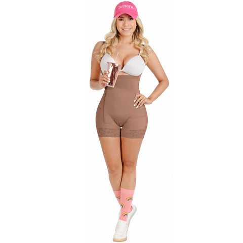 Fajas Sonryse TR046ZL | Tummy Control Colombian Shapewear with Side Zipper | Daily Use and Nightout