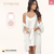 SONRYSE 378 | Women's Satin Dress Silk Robes with Lace Details | Daily Use-9-Shapes Secrets Fajas