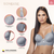 Daily Use Bra Removable strap, Breathable whole cup & Side bones back Sonryse C481-14-Shapes Secrets Fajas
